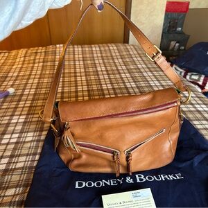 Dooney & Bourke Tan Messenger Bag with Classic Design